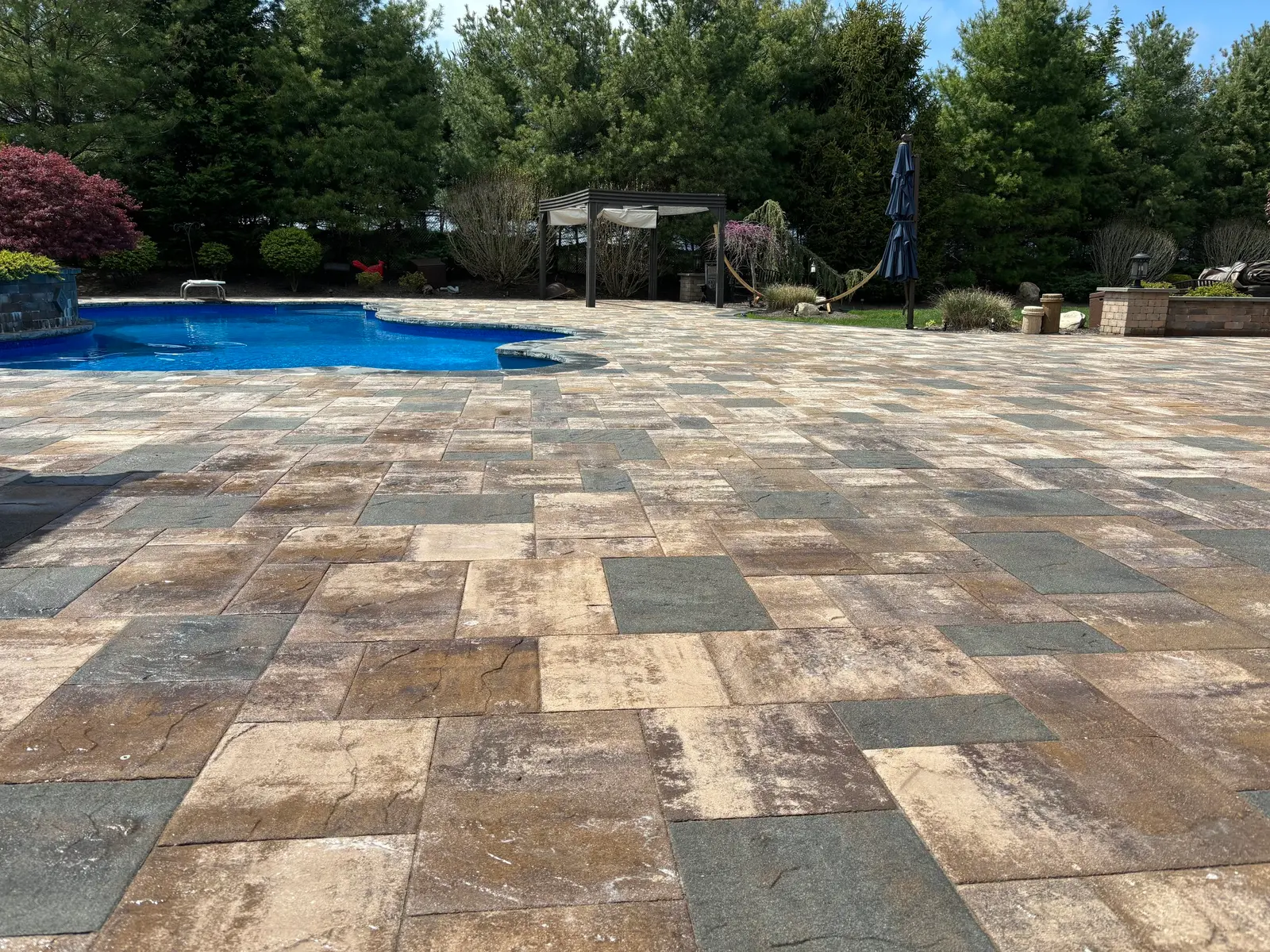 Completed paver restoration project